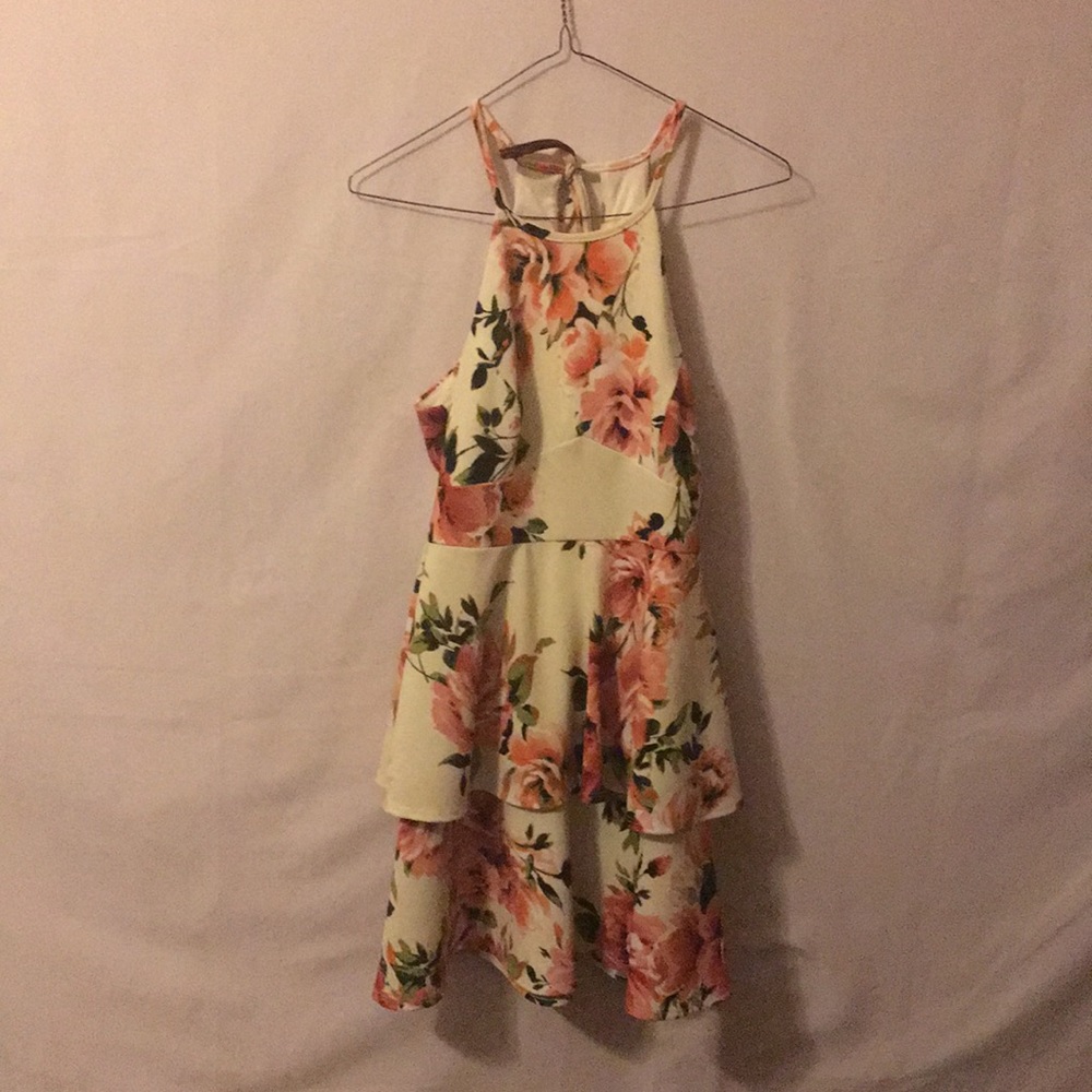 Floral tiered dress